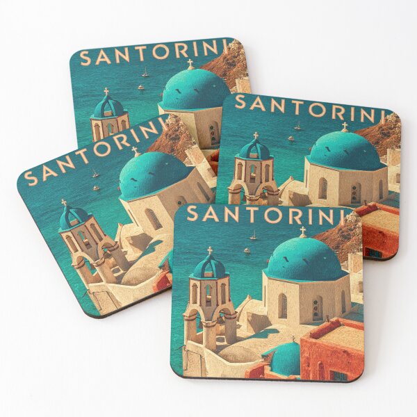 Item preview, Retro Travel Santorini designed and sold by 92wisdom.