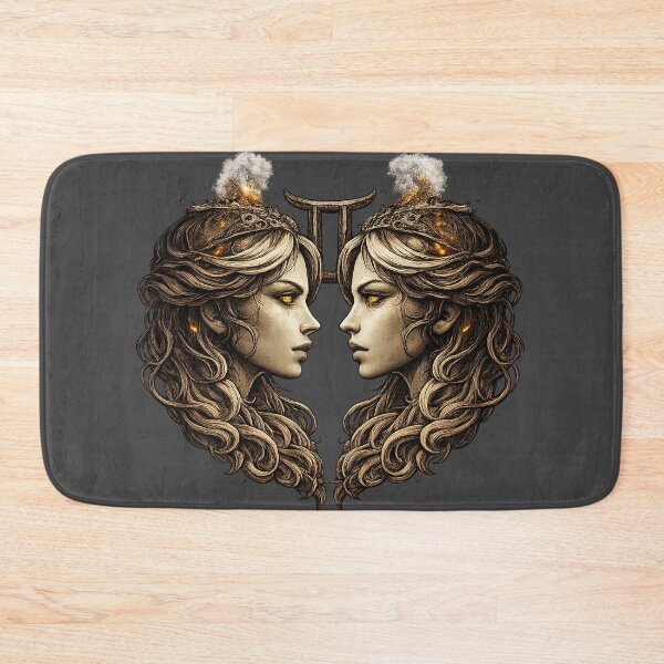 Item preview, Gemini Zodiac Twins – Detailed Astrology Design – Minimal No Text Gemini Artwork designed and sold by Szapeee.