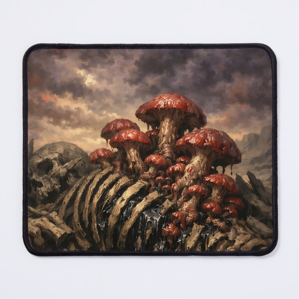 Item preview, Fungal Forest Decay - Dark Fantasy Eerie Landscape designed and sold by bapupa.