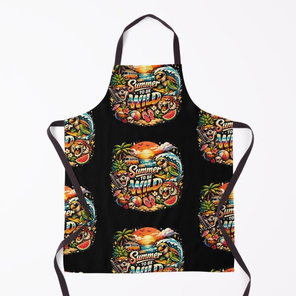 Item preview, Summer To Be Wild Beach Vibes – Tropical Surf Graphic T-Shirt designed and sold by The-Daily-Drape.