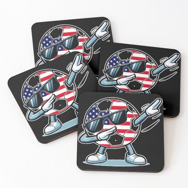 Item preview, USA Soccer Ball Dabbing Patriot designed and sold by QuentinHarrow.