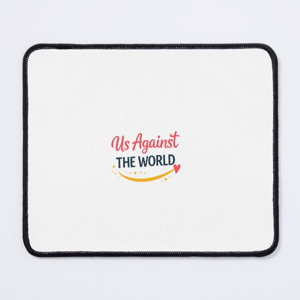 Item preview, Us Against The World Minimal Romantic Design | Simple Couple Quote designed and sold by Lovestickerco.
