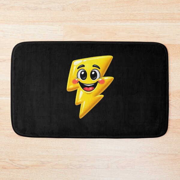 Item preview, Cute 3D Cartoon Lightning Bolt – Funny Retro 90s Style Character designed and sold by Timeless Junction.