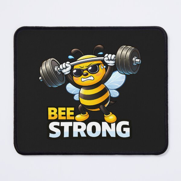 Item preview, Bee Strong Funny Fitness Bee Weightlifting Humor designed and sold by Infinitee8hirts.