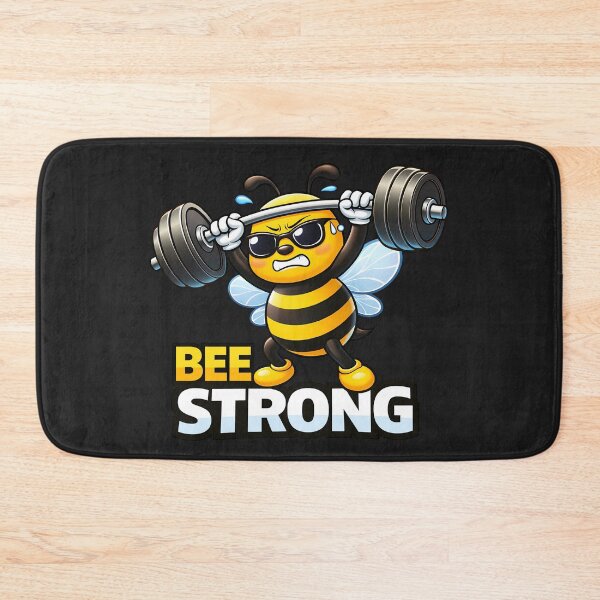 Item preview, Bee Strong Funny Fitness Bee Weightlifting Humor designed and sold by Infinitee8hirts.