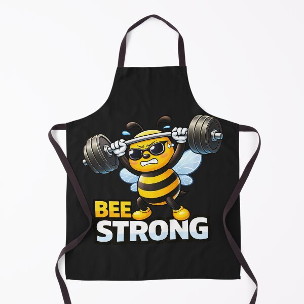 Item preview, Bee Strong Funny Fitness Bee Weightlifting Humor designed and sold by Infinitee8hirts.
