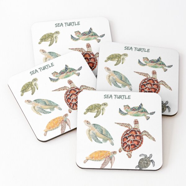 Item preview, Vintage Style Sea Turtle Illustration - Watercolor Ocean Life  designed and sold by GoodBaguette.