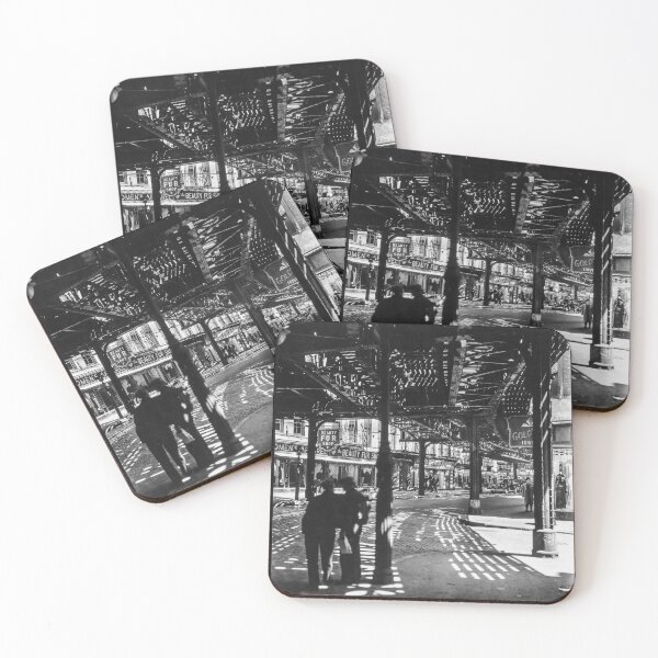 Item preview, El Bowery & Division – Berenice Abbott – Under the NYC elevated subway – Vintage documentary photography designed and sold by Artyfact1.
