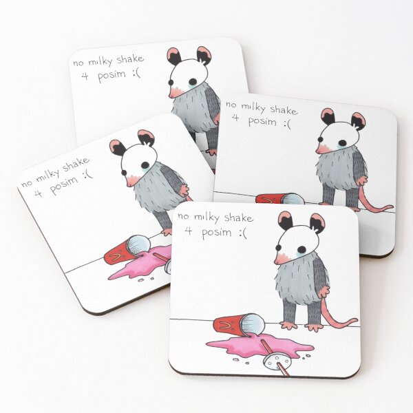 Artikelvorschau, Kein Milchshake für Posim – Trauriges Opossum-Meme entworfen und verkauft von JossDesign15.