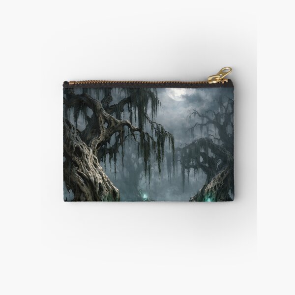 Item preview, Skeletal Willow Grove - Dark Fantasy Eerie Landscape designed and sold by bapupa.