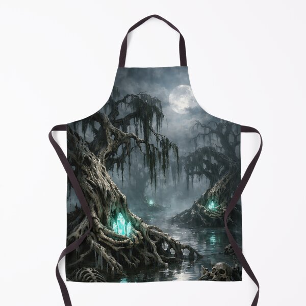 Item preview, Skeletal Willow Grove - Dark Fantasy Eerie Landscape designed and sold by bapupa.