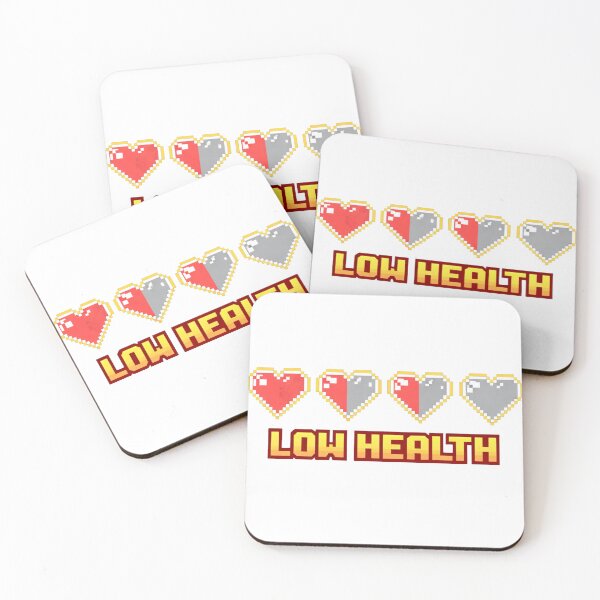 Item preview, Low Health Pixel Hearts Gamer Design designed and sold by Hoffmann-Shop.