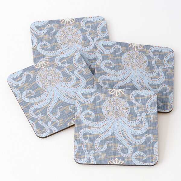 Item preview,  Beachy Boho Octopus Azure designed and sold by BessoChicca.