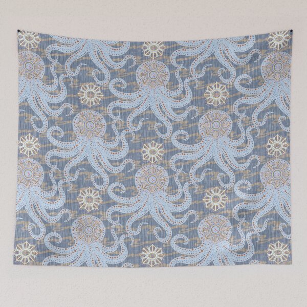 Item preview,  Beachy Boho Octopus Azure designed and sold by BessoChicca.
