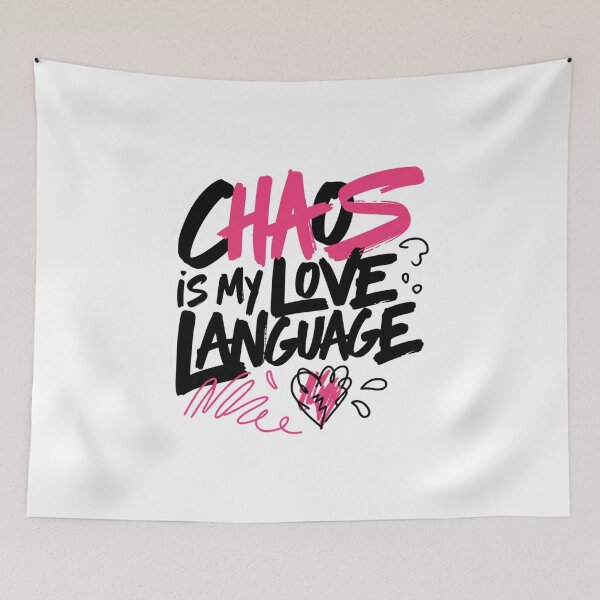 Item preview, Chaos Is My Love Language Funny Sarcastic Tee designed and sold by IslandTyped.