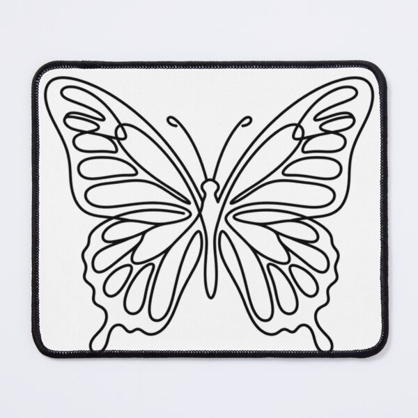 Item preview, Minimalist butterfly single line art designed and sold by AlanyaArtX.