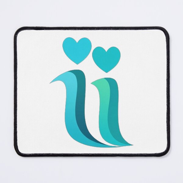 Item preview, Double "ii" Logo in Aqua marine designed and sold by CasaRomanii.