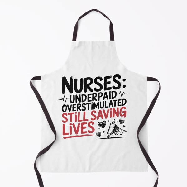 Item preview, Nurses Underpaid Overstimulated Still Saving Lives designed and sold by IslandTyped.