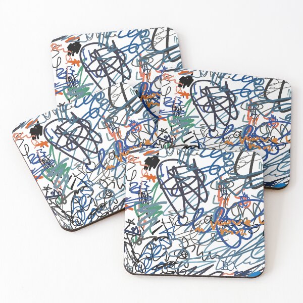 Item preview, Dense Scribble Background  Pure Visual Noise designed and sold by missbobbit.