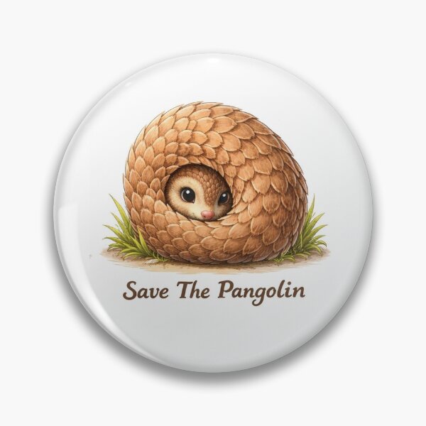Item preview, Save the pangolin peeking pangolin designed and sold by DonutDelight.