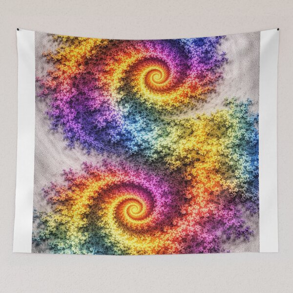 Item preview, Colorful Double Spiral Fractal Abstract Pattern designed and sold by Ykvaere.