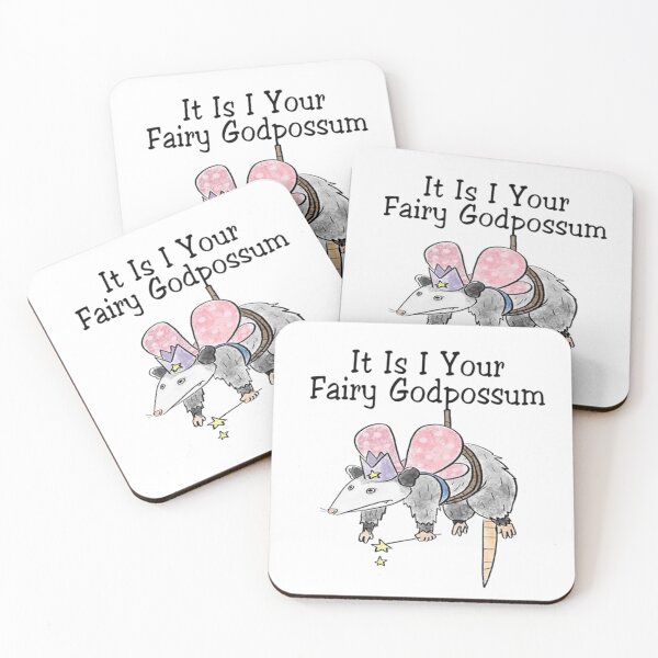 Item preview, Fairy Godpossum - Funny Opossum in a Tutu designed and sold by JossDesign15.