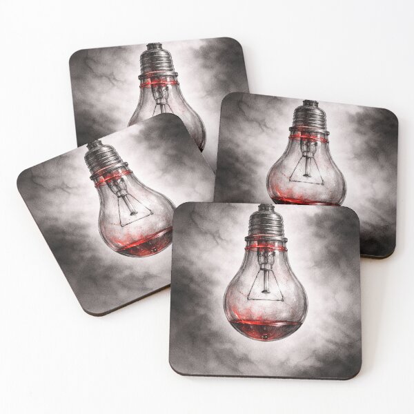 Item preview, Dark Concept Light Bulb with Blood Inside designed and sold by Ykvaere.