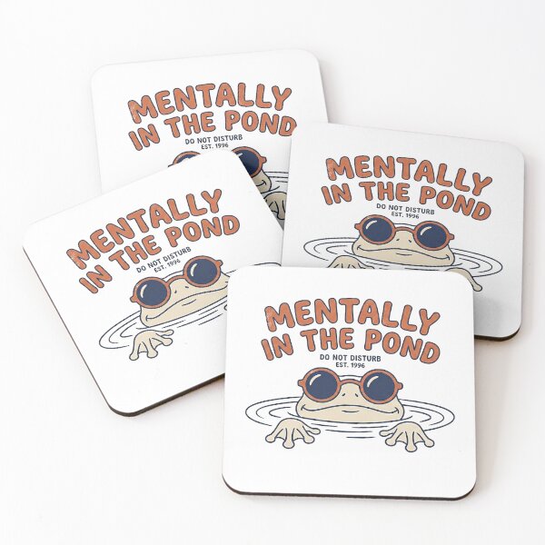 Artikelvorschau, Mentally In The Pond Funny Frog Retro Vintage Cute Frog Aesthetic Design entworfen und verkauft von ChipchaOddities.