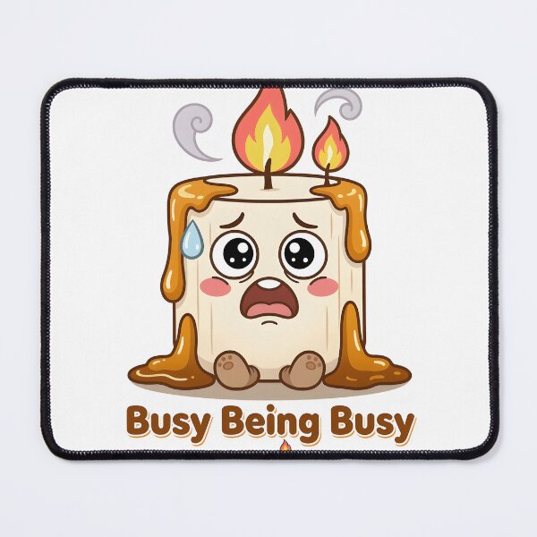 Item preview, A cartoon melting candle with a worried expression on transparent background designed and sold by Creative88Art.