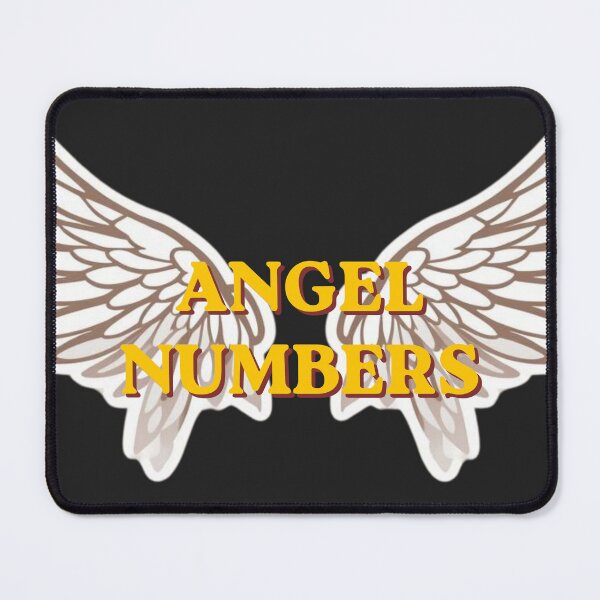 Item preview, Angel Numbers Spiritual Wings Typography Design – Divine Guidance Aesthetic designed and sold by CosmicQuietLab.