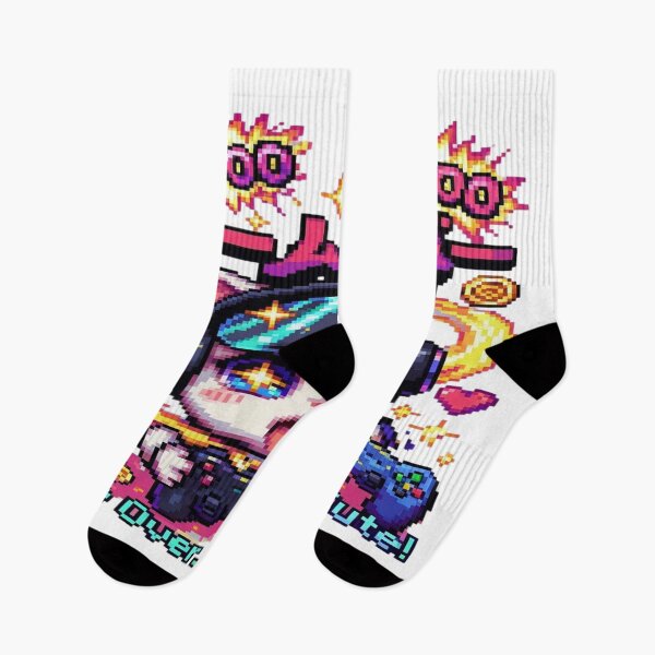 Item preview, Kawaii Pixel Gamer Cat T-Shirt – Retro Game Over But Cute Anime Design | Neon Gaming Aesthetic Tee designed and sold by Sushikidsntod.