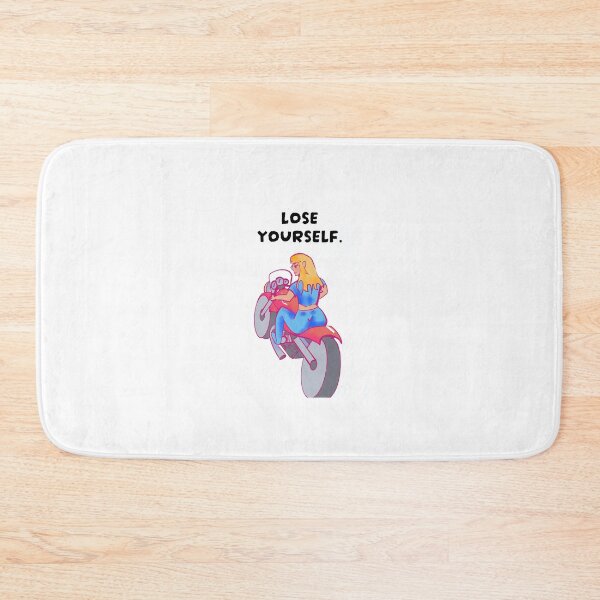 Item preview, motorcycle girl cartoon drawing lose yourself designed and sold by Octanesquid.