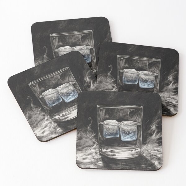 Item preview, Ice Cubes in Glass with Dark Aesthetic designed and sold by Ykvaere.