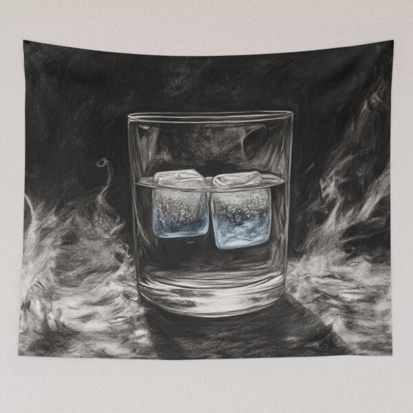 Item preview, Ice Cubes in Glass with Dark Aesthetic designed and sold by Ykvaere.