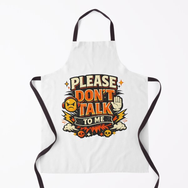 Item preview, Retro “Please Don’t Talk to Me” Funny Introvert Shirt & Sticker Design designed and sold by MyTutina.