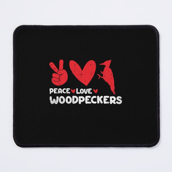 Item preview, Peace - Love - woodpeckers  designed and sold by GabbyKash.
