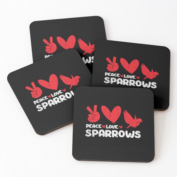 Item preview, Peace - Love - sparrows  designed and sold by GabbyKash.