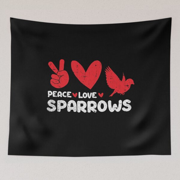 Item preview, Peace - Love - sparrows  designed and sold by GabbyKash.