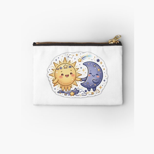 Aperçu de l'œuvre Cute Kawaii Kawaii Sun Moon Celestial - Pastel Art Sticker créée et vendue par Glitchfab.