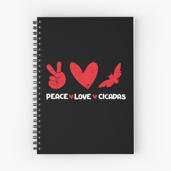 Item preview, Peace - Love - cicadas designed and sold by GabbyKash.