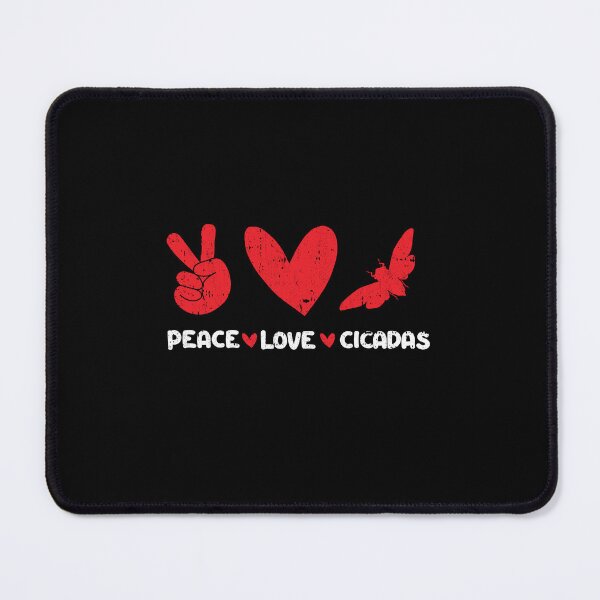 Item preview, Peace - Love - cicadas designed and sold by GabbyKash.