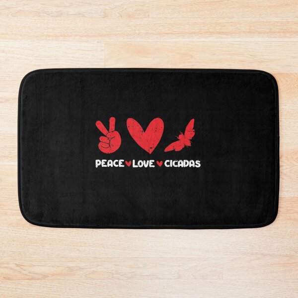 Item preview, Peace - Love - cicadas designed and sold by GabbyKash.