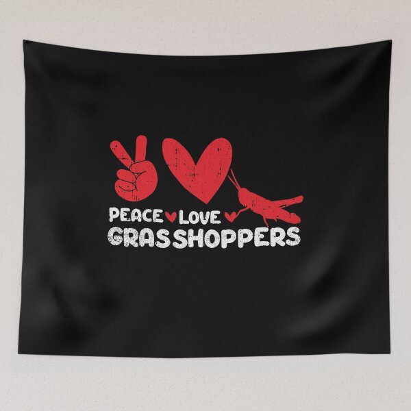 Item preview, Peace - Love - Grasshoppers  designed and sold by GabbyKash.