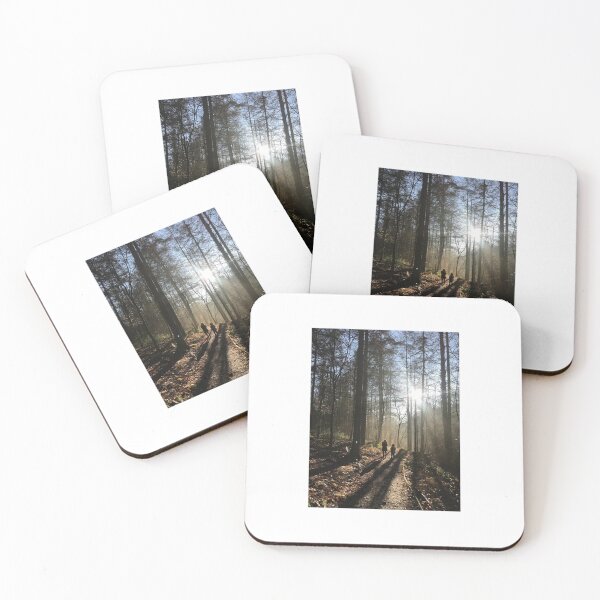 Item preview, Sunlight Through Winter Forest Trees, Shropshire England designed and sold by TheGildedGrove.