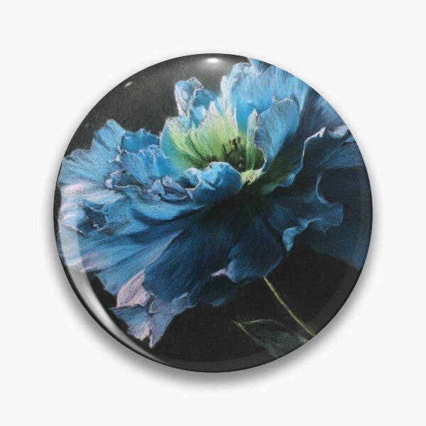 Item preview, Elegant Blue Flower with Dark Background designed and sold by Ykvaere.