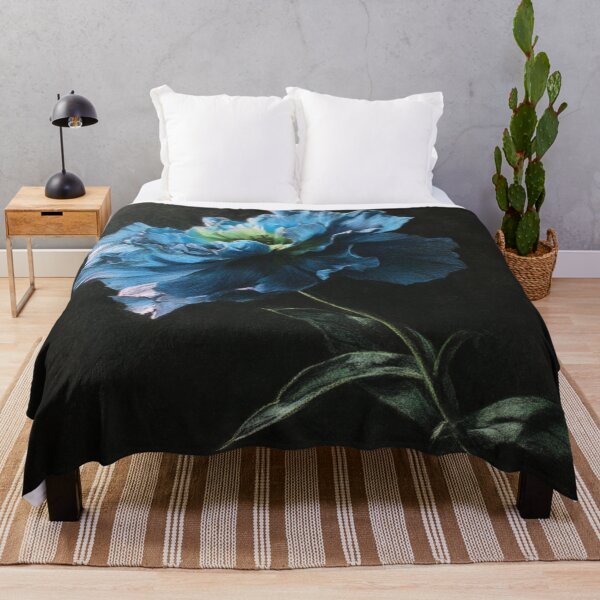 Item preview, Elegant Blue Flower with Dark Background designed and sold by Ykvaere.