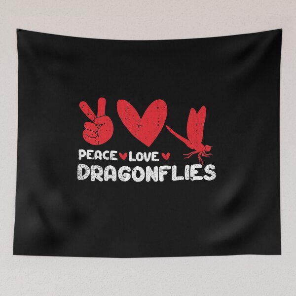 Item preview, Peace - Love - dragonflies  designed and sold by GabbyKash.