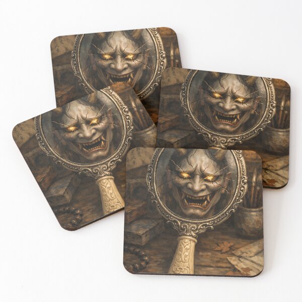 Item preview, The Jealous Mirror - Japanese Hannya Demon designed and sold by bapupa.