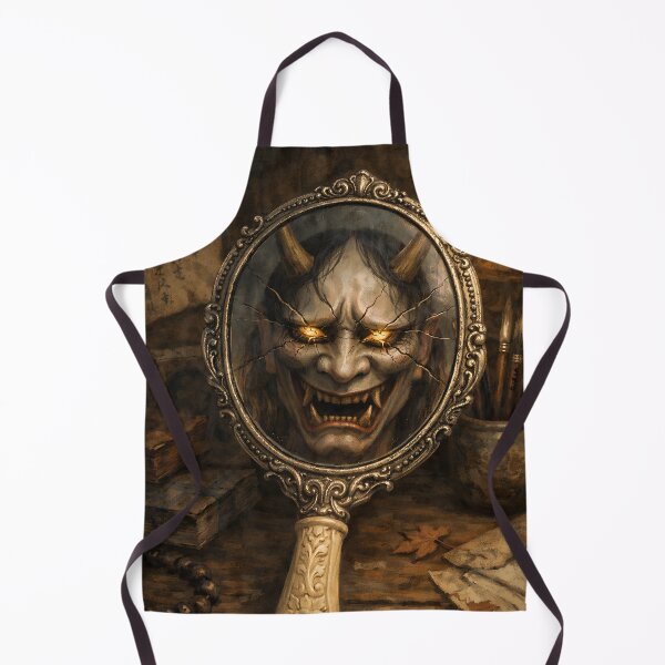 Item preview, The Jealous Mirror - Japanese Hannya Demon designed and sold by bapupa.