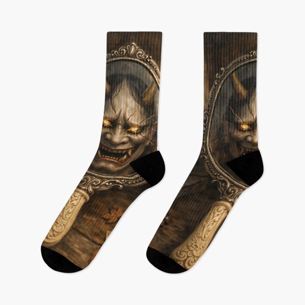 Item preview, The Jealous Mirror - Japanese Hannya Demon designed and sold by bapupa.